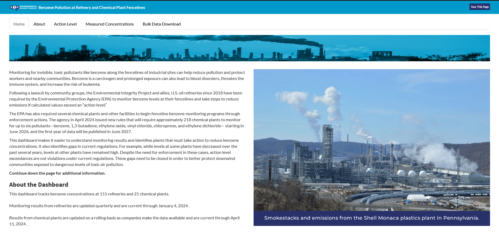 Fenceline Monitoring Dashboard